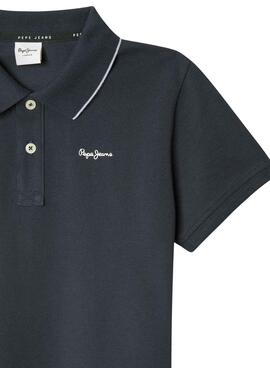 Polo Pepe Jeans Henry in Marineblau für Jungen.