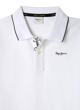 Polo Pepe Jeans Henry weiß für Jungen