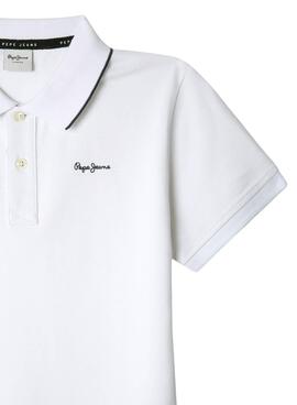 Polo Pepe Jeans Henry weiß für Jungen