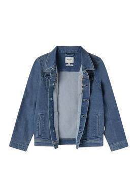Kinder Pepe Jeans Logo Denimjacke