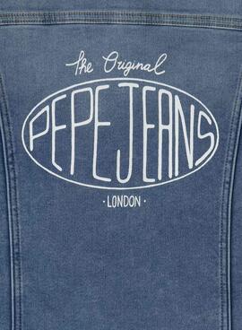 Kinder Pepe Jeans Logo Denimjacke