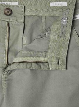 Hose Pepe Jeans Junior in Grün für Jungen.