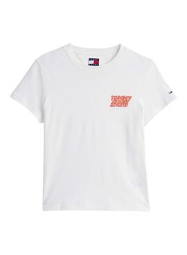 T-Shirt Tommy Jeans Bubble weiß für Damen