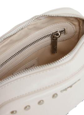 Handtasche Pepe Jeans Brianae mit Nieten in Beige für Damen