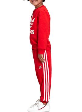 Trainingsanzug Adidas Crew Rot Junge