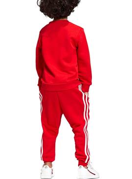 Trainingsanzug Adidas Crew Rot Junge