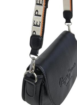Handtasche Pepe Jeans Crisha schwarz für Damen