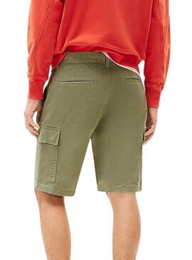 Bermudas Tommy Jeans Scanton Cargo in Grün für Herren.