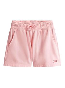 Tommy Jeans Script Shorts in Pink für Damen.
