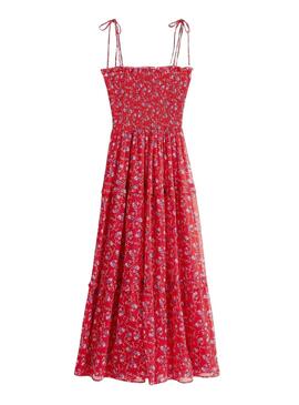 Kleid Tommy Jeans Chiffon rot für Damen.