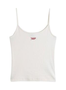 Tommy Jeans Strappy weißes T-Shirt für Damen.