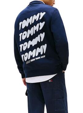 Tommy Jeans Bubble Sweatshirt in Blau für Herren