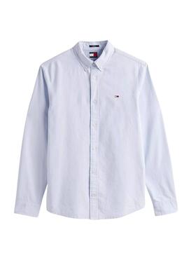 Hemd Tommy Jeans Oxford blau für Herren