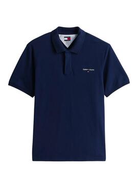 Polo Tommy Jeans Linear Marine für Herren