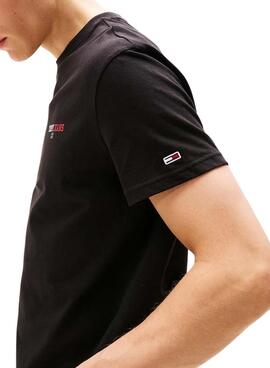T-shirt Tommy Jeans DNA schwarz für Herren