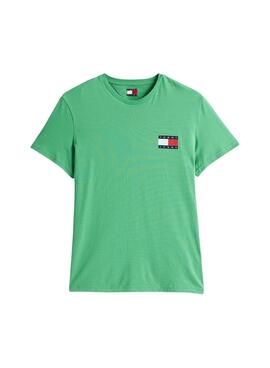 Tommy Jeans Essential Flag T-Shirt in Grün für Herren