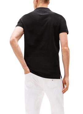 Poloshirt Tommy Jeans Slim schwarz für Herren