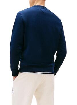 Pullover Tommy Jeans Badge in Marineblau für Herren