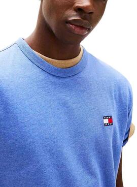 T-Shirt Tommy Jeans Badge Blau für Herren