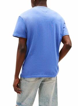 T-Shirt Tommy Jeans Badge Blau für Herren