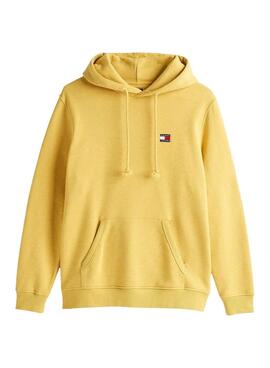 Tommy Jeans Badge Hoodie Gelb für Herren