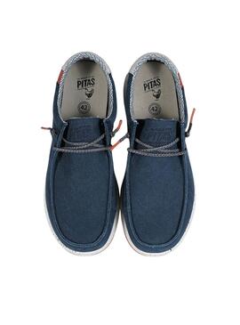 Schuhe Walkin Pitas Nias Marineblau für Herren