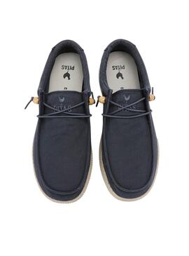 Schuhe Walkin Pitas Wallabi Marineblau für Herren