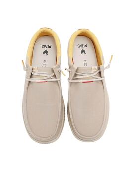 Schuhe Walkin Pitas Deck beige für Herren.