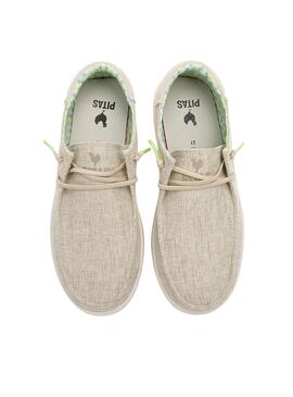 Sneakers Walkin Pitas Poppy beige für Damen.