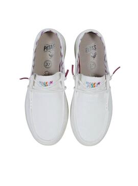 Turnschuhe Walkin Pitas Natal weiß für Damen
