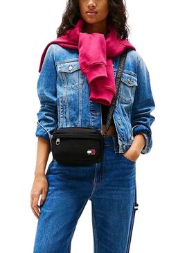Tasche Tommy Jeans Daily Crossover Schwarz für Damen