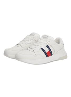 Turnschuhe Tommy Jeans Retrocasual Weiß für Herren