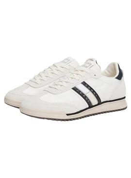 Sneakers Tommy Jeans Retro weiß und schwarz für Herren