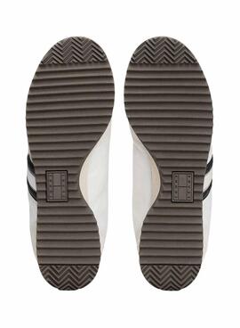 Sneakers Tommy Jeans Retro weiß und schwarz für Herren