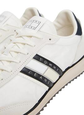 Sneakers Tommy Jeans Retro weiß und schwarz für Herren