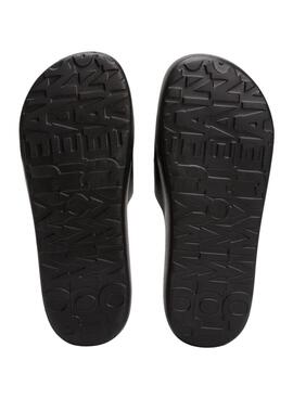 Sandalen Tommy Jeans Chuncky Pool Schwarz für Damen.