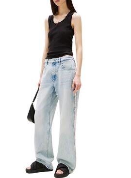 Sandalen Tommy Jeans Flatform Schwarz für Damen