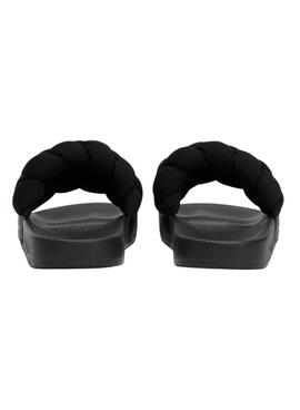Sandalen Tommy Jeans Geflochten Schwarz für Damen