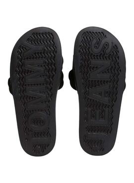 Sandalen Tommy Jeans Geflochten Schwarz für Damen