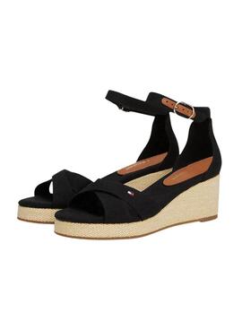 Sandalen Tommy Hilfiger Flag Criss Schwarz für Damen