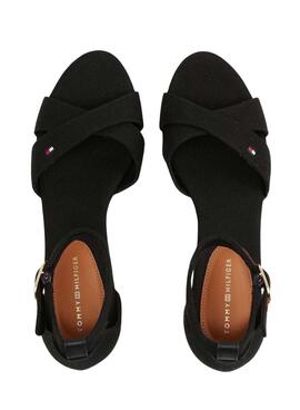 Sandalen Tommy Hilfiger Flag Criss Schwarz für Damen