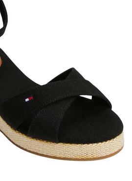 Sandalen Tommy Hilfiger Flag Criss Schwarz für Damen