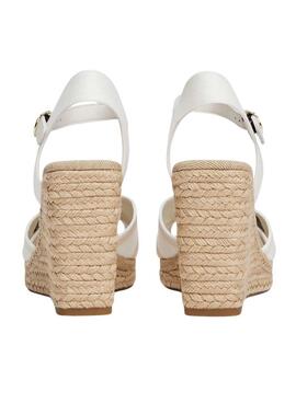 Sandalen Tommy Hilfiger Monogramm weiß für Damen