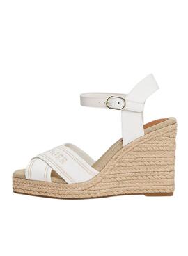 Sandalen Tommy Hilfiger Monogramm weiß für Damen