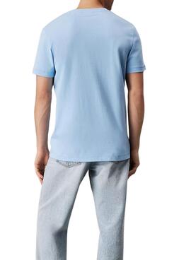 T-shirt Calvin Klein Jeans Monolog blau für Herren
