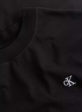 T-Shirt Calvin Klein Jeans Serif Schwarz für Herren