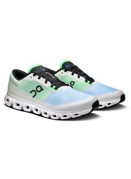 Turnschuhe On Cloud 6 grün und blau für Herren.