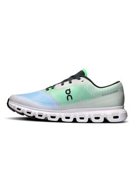 Turnschuhe On Cloud 6 grün und blau für Herren.