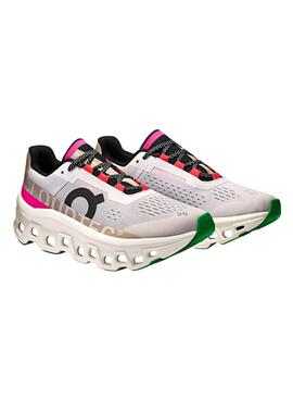 Turnschuhe On Running Cloudmonster Weiß für Damen