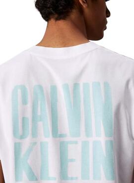 T-shirt Calvin Klein Jeans Painted weiß für Herren.